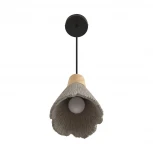 Подвесной светильник Lumion Eoliana 8351/1B черный/серый/бежевый, металл/дерево/цемент E27 60W 220V