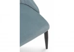 Стул Woodville на металлокаркасе Kora light blue / black 15104