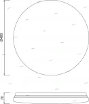 Потолочный светильник круглый Mantra Zero 5941 (LED, 220V)