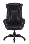 Кресло руководителя Бюрократ CH-879N черный Leather Venge Black эко.кожа крестовина пластик