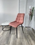 Стул CHIC BLUVEL-52 розовый / черный каркас
