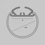 Алюминиевый профиль подвесной Maytoni Led Strip ALM-D30-S-2M