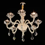Подвесная люстра Citilux Ирида CL351181 (220V, хрусталь, на цепи, подсвечник, свеча)