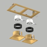 Встраиваемый светильник под LED модуль/ламп МR16 Lightstar Domino D5230303BMOD