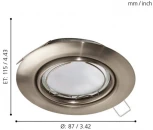 Встраиваемый точечный светильник Eglo Peneto 94242 (220V)