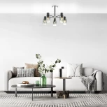 Потолочная люстра на штанге Diversity Escada 2120/5P E14*40W Black (220V)