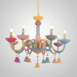 Подвесная люстра Rainbow 6 L8 ImperiumLoft Rainbow-6-01 (194242-23) (для детской, 220V, подвески, на цепи, подсвечник, свеча, колокольчик)