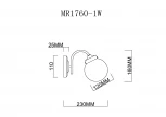 Бра MyFar Easy MR1760-1W (220V)