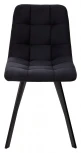 Стул CHILLI-Q SQUARE черный #H75, велюр / черный каркас, 4 шт./1 к