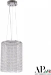 Подвесная люстра светодиодная с пультом APL LED Sicilia SH01.25.A.LED-DIM.Ni (220V, хрусталь, на тросе)