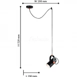Подвесной светильник Favourite Ampolla 2007-1P (220V, на проводе, круглые)