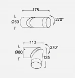 Архитектурная подсветка Oasis Light TUBE 1985 Gr (220V, IP44)
