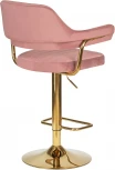 Стул барный DOBRIN CHARLY GOLD (розовый велюр (MJ9-32)) 5019_Golden-LM 5019_Golden-LM, цвет сиденья розовый (MJ9-32), основания золото
