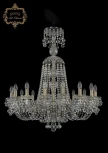 Подвесная большая люстра Art Classic 11.26 11.26.16.300.XL-91.Br.B (220V, хрусталь, на цепи, подсвечник, свеча)