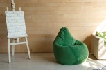 Кресло мешок Dreambag Груша Зеленый Микровельвет (L, Классический) 5012911