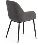 Обеденный стул La Forma (ex Julia Grup) Konna (Серый/ Фанера,Сталь,Пена)