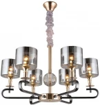 Подвесная люстра Ausonia OML-68703-06 Omnilux (220V, на цепи, круглые)