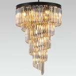 Подвесная люстра каскадная Citilux Мартин CL332172 (220V, хрусталь, на цепи)