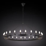 Подвесная большая люстра Citilux Смитсон CL470124 (220V, на цепи, свеча, круглые, под старину, кольцо)