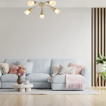 Потолочная люстра на штанге Escada Aquilegia 1100/5P Gold (220V)