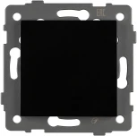 Механизм выключателя одноклавишный непроходной SWT-MK01-PL-BK-V (250V, 10A) (Arlight) 049868