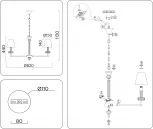 Подвесная люстра Ambrella HIGH LIGHT LH71003 (220V, на цепи)