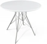 Стол SHT-TU2-1/80 МДФ хром лак/белый Sheffilton SHT-TU2-1 4000188201