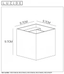 Настенный светильник Lucide Xio 09217/04/02 (220V, куб)