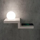 Настенный светильник с беспроводным ЗУ и полкой Mantra Zanzibar 6751 (LED, 220V, шар)