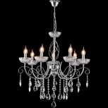 Подвесная люстра Reluce 04202-0.4-07 CR (220V, подвески, на цепи, подсвечник, свеча)