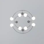 Умная подвесная люстра Bogate's Brook 360/8 хром (220V, на тросе, шарики, солнечная система)