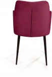 Стул с подлокотниками Hunt ромб, бархат красный 16 / чёрный конус Top Concept 75682