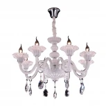 Подвесная люстра Citilux Ирида CL351180 (220V, хрусталь, на цепи, подсвечник, свеча)