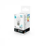 Лампочка светодиодная E27 6 Вт 560 lm 4100K нейтральное свечение Gauss 53226