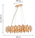 Подвесная люстра хрустальная Favourite Glans 4719-8PC (220V, на тросе)