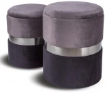 Комплект из 2 пуфиков серый MY iNTERNO New-York MY18A060GS(small+big)