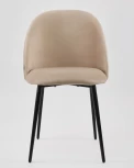 Стул MyFar Джозеф серо-бежевый велюр MF1007-1