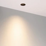 Встраиваемый точечный светильник под гипсокартон MS-RIALTO-TRIMLESS-R40-9W Warm3000 (BK, 36deg, 230V) (Arlight, IP20 Металл) 047775 (LED)