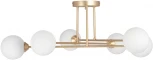 Потолочная люстра на штанге Vitaluce V3931-8/6PL, 6xG9 макс. 40Вт V3931-8/6PL (220V, шарики, молекулы)