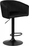 Стул барный DOBRIN DARCY BLACK (черный велюр (1922-21)) 5025_BlackBase-LM BLACK, цвет сиденья черный (1922-21), основания черное