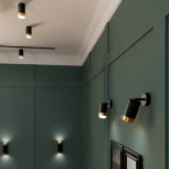 Трековый светильник однофазный Wolta WTL-GU10/10BG под лампу GU10 Черный / Золотой CELLA