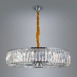 Подвесная люстра Eletto EL321P10 (220V, хрусталь, подвески, на цепи, круглые)