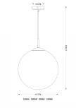 Подвесной светильник Globo Varus 15868 (220V, на проводе, шар)
