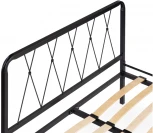 Полутораспальная кровать Woodville Иоханна 18 140х200 черная 511605