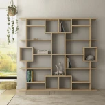 Стеллаж прямой SOTO BOOKCASE LEVE (ЛДСП/Дуб) арт.LEV00635
