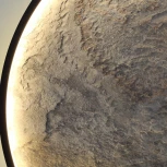 Настенно-потолочный светильник Odeon Light Stoflake 5078/55L черн./серо-беж./металл/натур.камень/акрил LED 55W 3000K (220V, круглые)