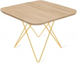 Столик журнальный SHT-TU37/ЛДСП 60/60 золото/дуб сонома Sheffilton 6310373202
