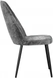 Стул DikLine 326 микровелюр M13 светло-серый, ножки черные