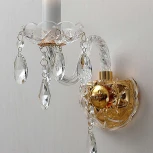 Бра Favourite Monreal 1735-1W (220V, хрусталь, подвески, подсвечник, свеча)