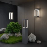 Настенный светильник уличный Elektrostandard Frame 1527 TECHNO LED серый (220V, IP54)